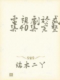 电视剧于成龙全集40集完整版免费观看