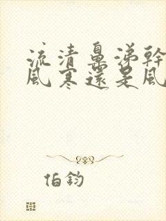 流清鼻涕干咳是风寒还是风热封面