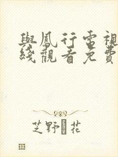 与凤行电视剧在线观看免费完整版