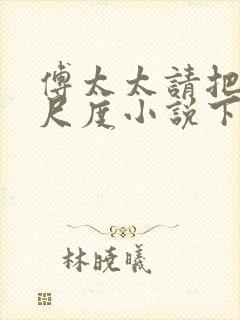 傅太太请把握好尺度小说下载txt