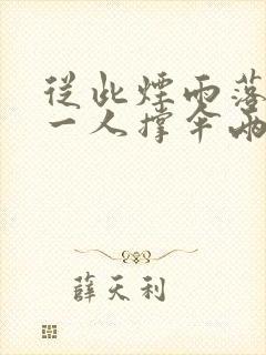 从此烟雨落京城一人撑伞两人行封面