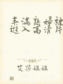 丰满熟妇被猛烈进入高清片