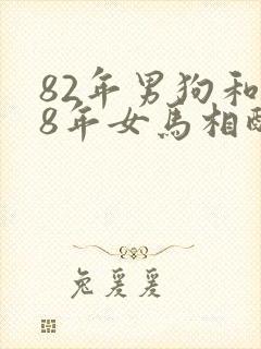 82年男狗和78年女马相配婚姻如何