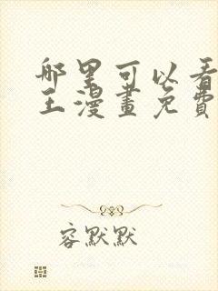 哪里可以看航海王漫画免费封面