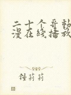 二十个哥动漫动漫在线播放免费观看封面