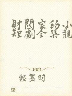 财阀家的小儿子短剧全集观看封面