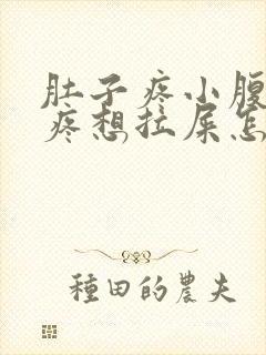 肚子疼小腹下坠疼想拉屎怎么回事