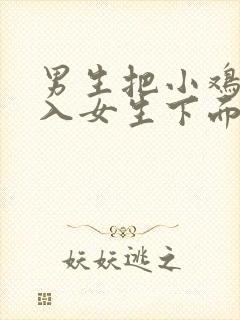 男生把小鸡鸡插入女生下面