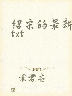 绍宋的最新章节txt封面
