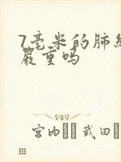 7毫米的肺结节严重吗封面