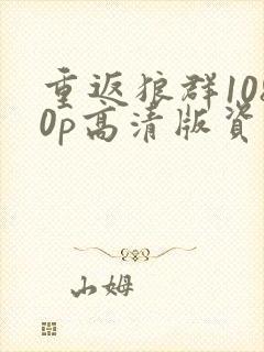 重返狼群1080p高清版资源