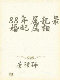 88年属龙最佳婚配属相