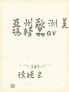 亚州欧洲美洲天码精品av封面
