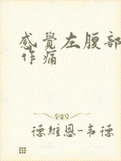 感觉左腹部隐隐作痛