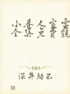 小巷人家电视剧全集免费观看高清