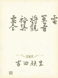 粟裕将军电视剧全集观看封面