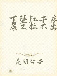 下坠肚子疼想拉屎又拉不出来怎么回事封面