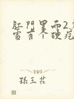 肛门里面2厘米处有个硬疙瘩