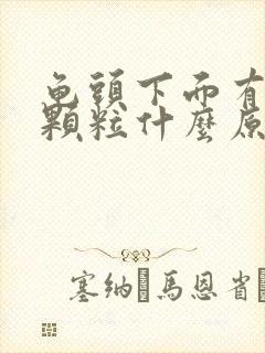 龟头下面有白色颗粒什么原因封面