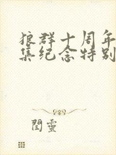 狼群十周年12集纪念特别版封面