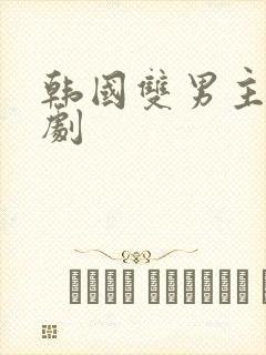 韩国双男主悬疑剧