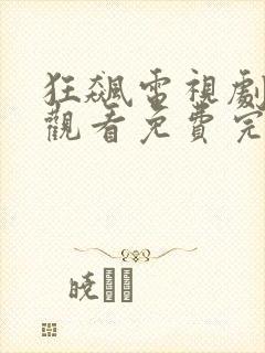 狂飙电视剧在线观看免费完整版网站