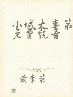 小城大事第8集免费观看