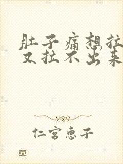 肚子痛想拉粑粑又拉不出来什么原因