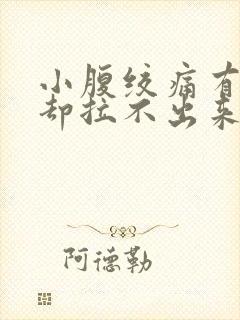 小腹绞痛有便意却拉不出来