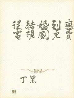 从结婚到恋爱的电视剧免费观看