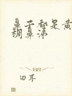 鼻子都是黄色浓稠鼻涕