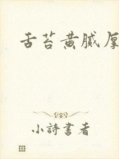 舌苔黄腻厚口臭