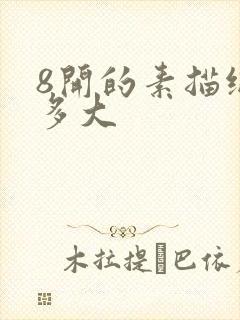 8开的素描纸有多大