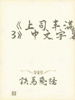 《上司丰满人妻3》中文字幕封面