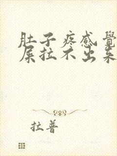 肚子疼感觉想拉屎拉不出来怎么回事