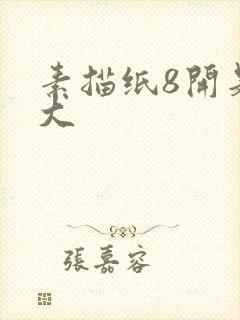 素描纸8开是多大