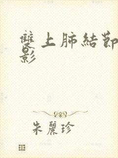 双上肺结节条索影