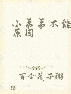 小弟弟不能勃起原因封面