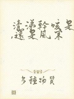 清涕干咳是风热,还是风寒