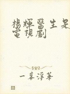 杨辉医生是哪部电视剧