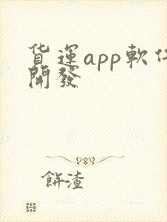 货运app软件开发