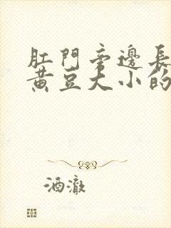 肛门旁边长了个黄豆大小的疙瘩