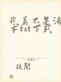 我真不是法爷全本txt下载