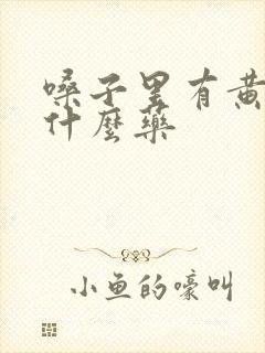 嗓子里有黄痰吃什么药封面