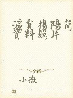 演员杨阳简介和资料照片