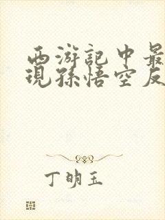 西游记中最能体现孙悟空反抗精神的情节是封面