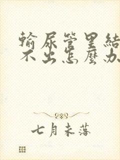 输尿管里结石尿不出怎么办封面