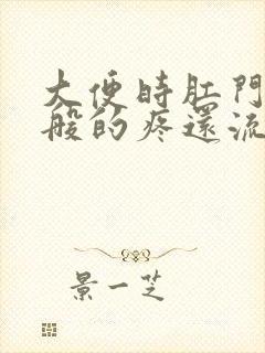 大便时肛门撕裂般的疼还流血