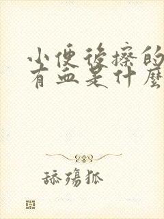 小便后擦的时候有血是什么原因封面