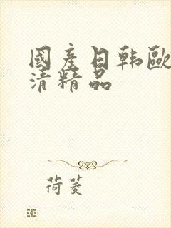 国产日韩欧美高清精品